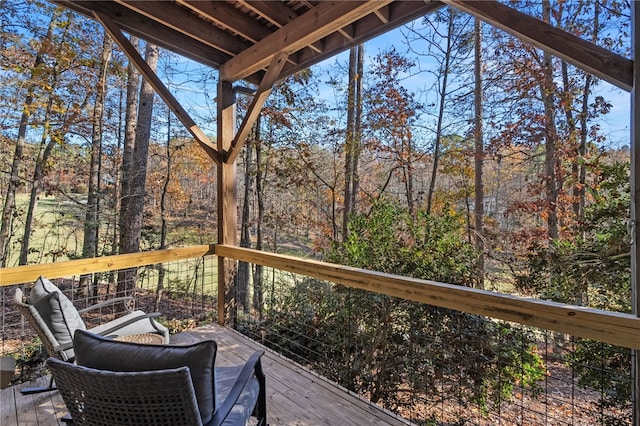 view of wooden terrace