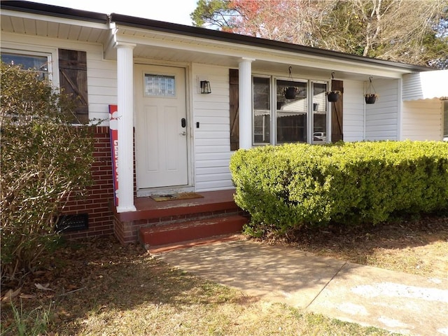 view of entrance to property