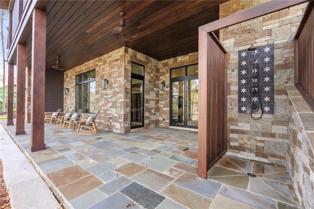 view of patio / terrace with french doors