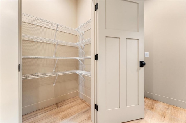 view of storage area