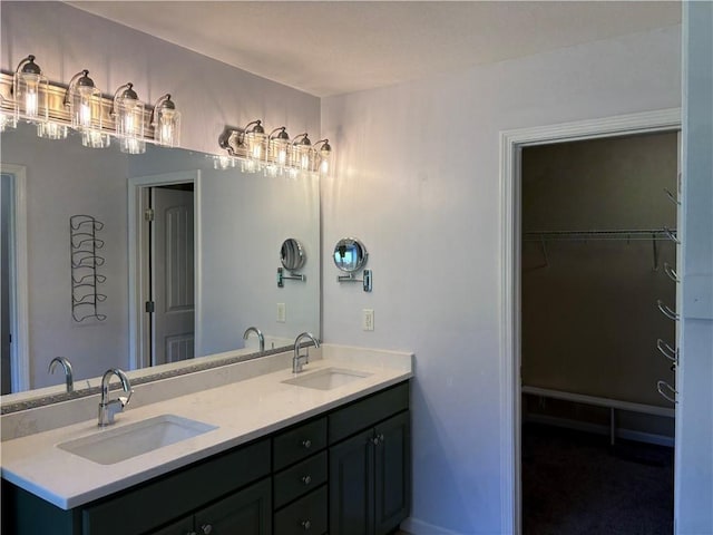 115 Morgan Rd, West Union, SC 29696 - bathroom featuring double vanity and a walk in closet
