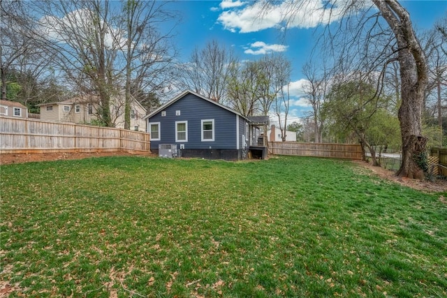 107 Berkley Ave, Greenville, SC 29609 - view of yard with central air condition unit and a fenced backyard