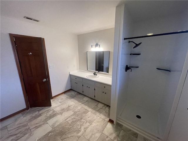 236 Issaqueena Dr, Central, SC 29630 - bathroom featuring vanity and a walk in shower