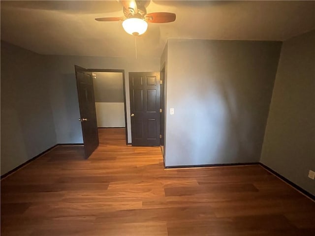 236 Issaqueena Dr, Central, SC 29630 - spare room featuring a ceiling fan and wood finished floors
