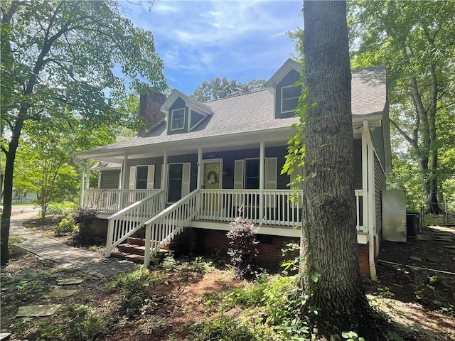 236 Issaqueena Dr, Central, SC 29630 - view of front of home with covered porch and roof with shingles