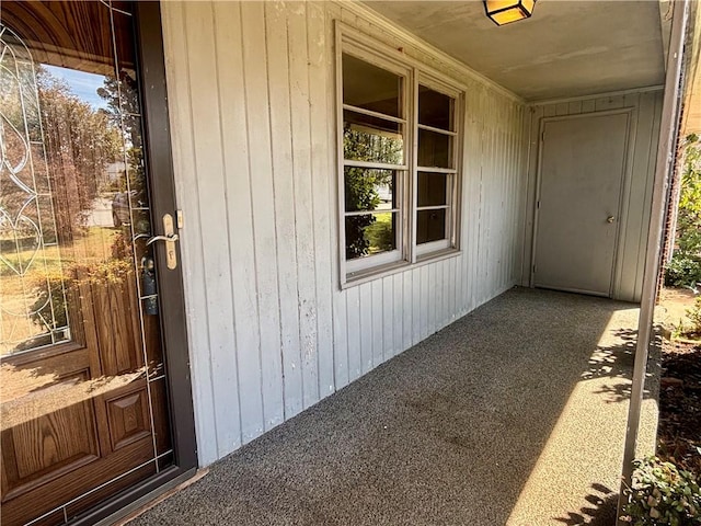 view of exterior entry