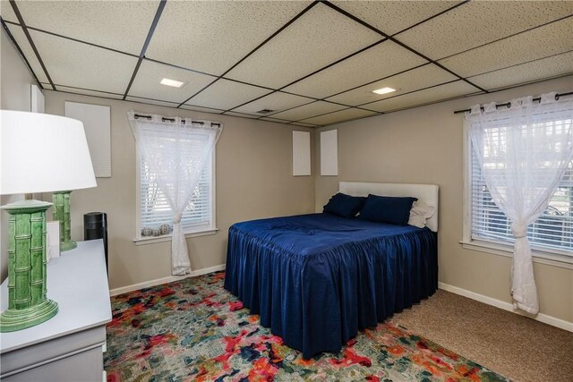 115 Pine Forest Dr, Easley, SC 29642 - carpeted bedroom with a drop ceiling and baseboards