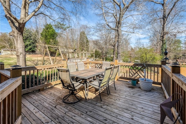 115 Pine Forest Dr, Easley, SC 29642 - deck with outdoor dining space