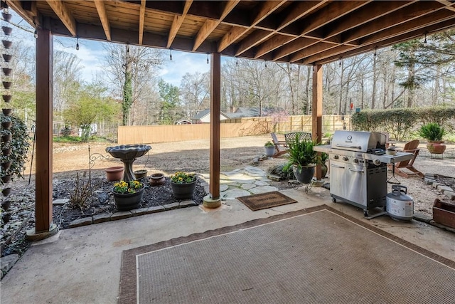 115 Pine Forest Dr, Easley, SC 29642 - view of patio with grilling area and fence