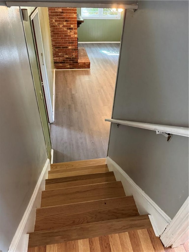 125 Victorian Dr, Anderson, SC 29625 - stairs featuring baseboards and wood finished floors