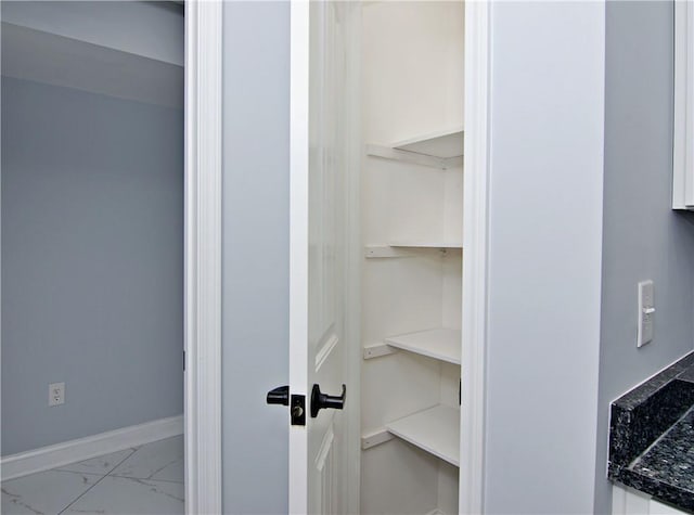 view of storage area