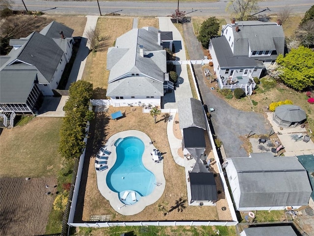 drone / aerial view featuring a residential view