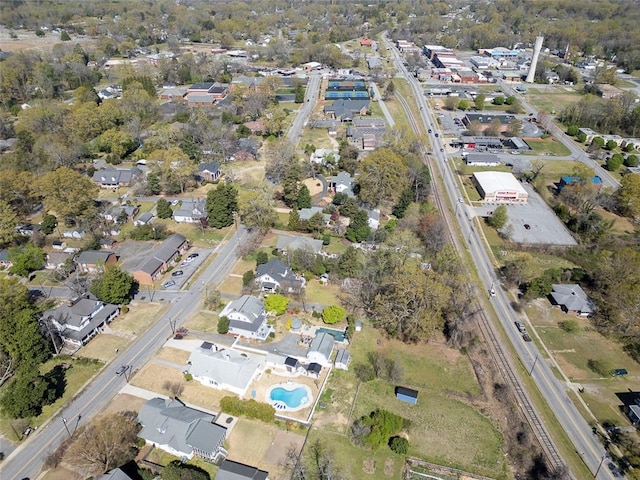 birds eye view of property featuring a residential view