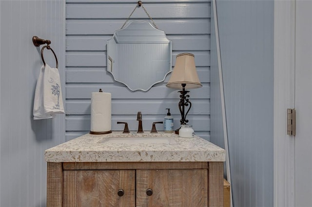 bathroom featuring vanity