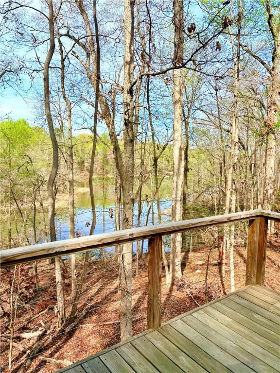 191 Crystal Ln, Townville, SC 29689 - deck with a water view