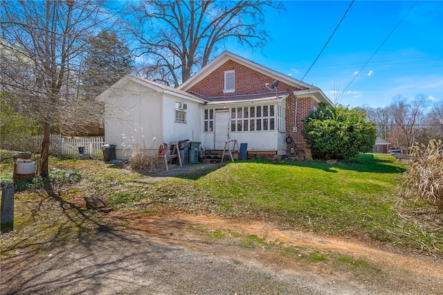 268 Ann St, Pickens, SC 29671 - rear view of property featuring brick siding and entry steps