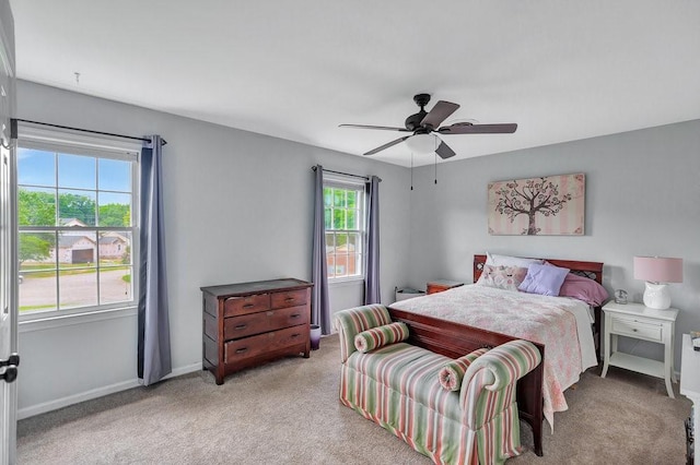 224 Regency Cir, Anderson, SC 29625 - carpeted bedroom featuring baseboards and ceiling fan