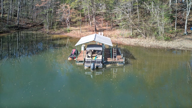 view of dock
