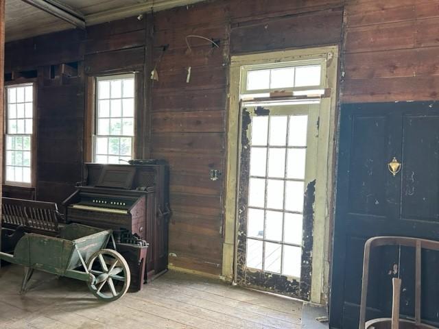 171 E Main St, Pendleton, SC 29670 - misc room with wooden walls and wood-type flooring