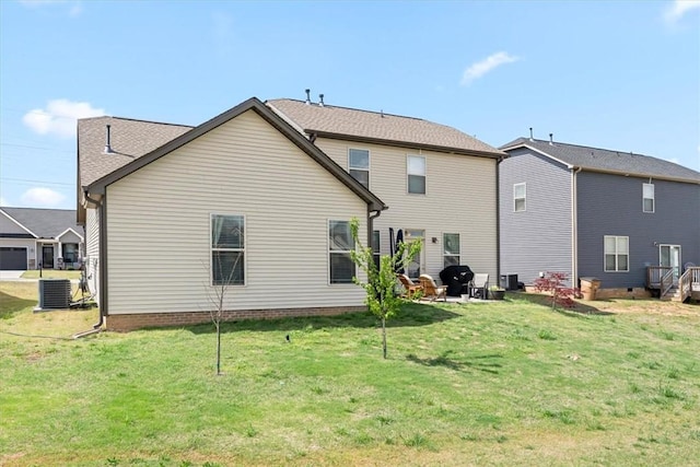 185 Norfolk Cir, Anderson, SC 29625 - rear view of house with central air condition unit and a yard