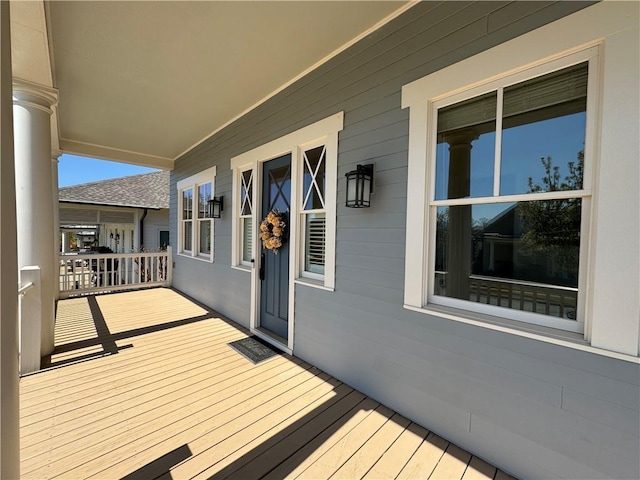 view of deck