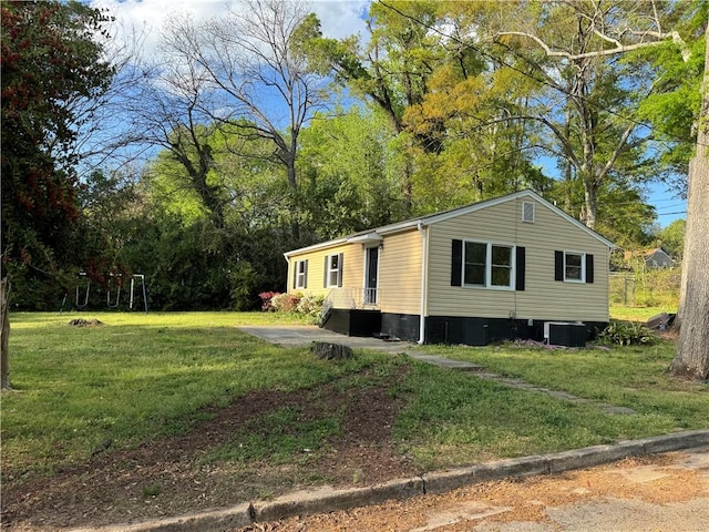 405 Casey St, Anderson, SC 29624 - exterior space with a yard and central AC unit