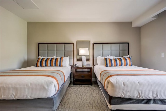 bedroom with carpet flooring