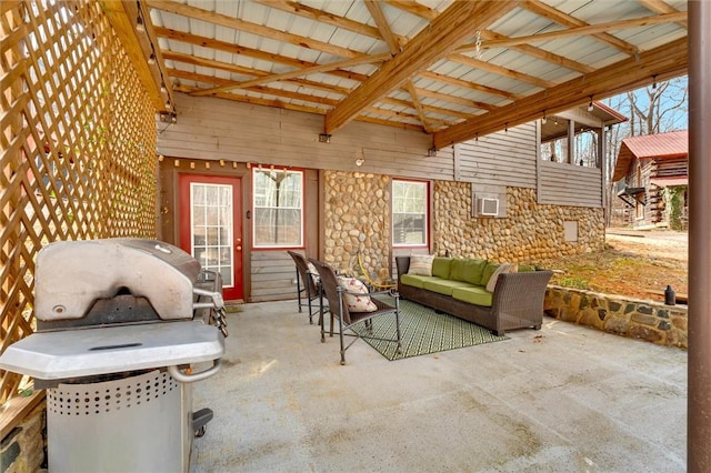 124-130 S Port Bass Dr, Fair Play, SC 29643 - view of patio with grilling area and outdoor lounge area