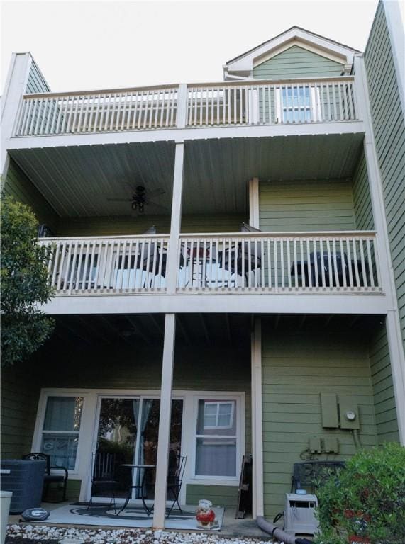 1226 Bowersville Hwy, Hartwell, GA 30643 - rear view of property featuring central AC and a balcony
