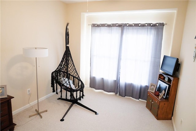 1226 Bowersville Hwy, Hartwell, GA 30643 - living area featuring carpet floors and baseboards