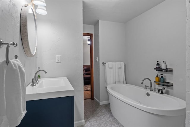 3 Windward Ct, Salem, SC 29676 - bathroom with a freestanding tub and vanity
