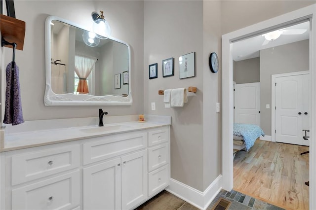101 Cabernet Way, Travelers Rest, SC 29690 - bathroom with visible vents, vanity, and baseboards