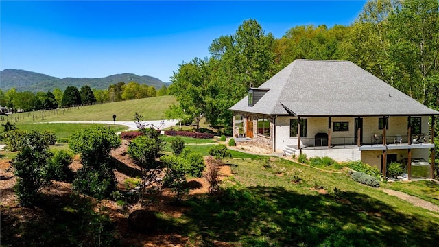 101 Cabernet Way, Travelers Rest, SC 29690 - exterior space featuring a lawn and a mountain view