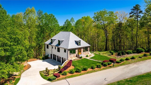 101 Cabernet Way, Travelers Rest, SC 29690 - birds eye view of property featuring a forest view