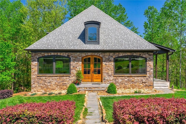 101 Cabernet Way, Travelers Rest, SC 29690 - view of front facade with stone siding and a shingled roof
