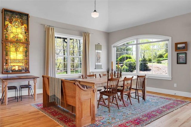101 Cabernet Way, Travelers Rest, SC 29690 - dining space with a healthy amount of sunlight, light wood finished floors, and baseboards