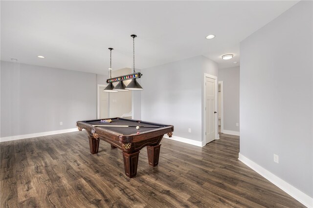 217 Jackson Rd, Iva, SC 29655 - game room with dark wood-style floors, recessed lighting, and pool table