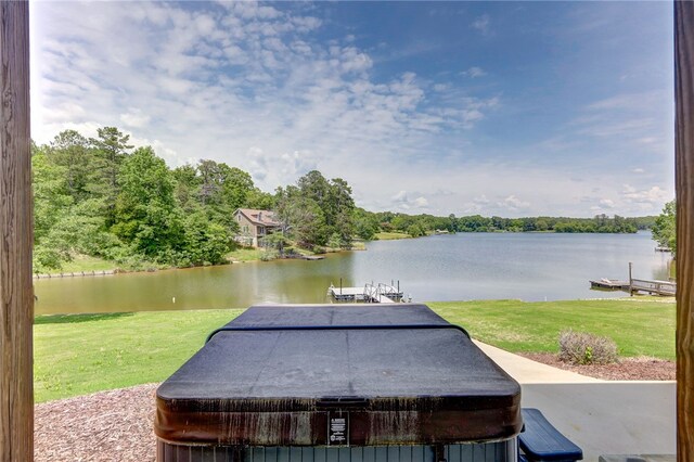 217 Jackson Rd, Iva, SC 29655 - exterior space featuring a boat dock and a water view