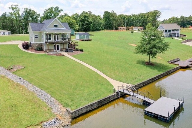 217 Jackson Rd, Iva, SC 29655 - drone / aerial view with a water view