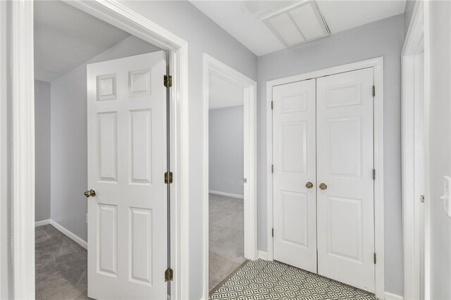 101 Pin Oak Ct, Easley, SC 29642 - corridor featuring light colored carpet, baseboards, and visible vents