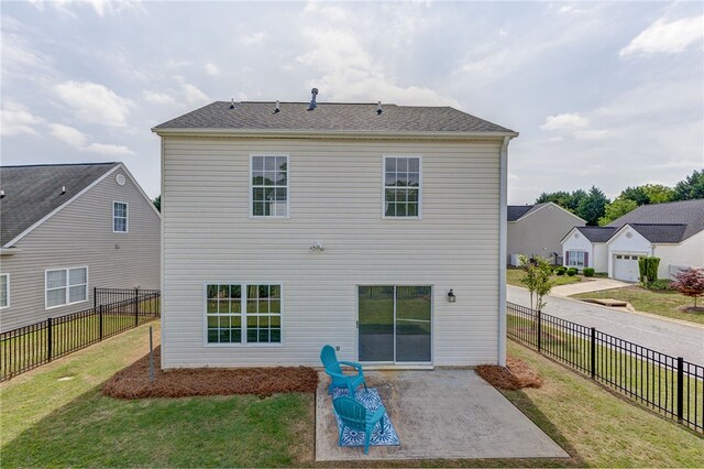 101 Pin Oak Ct, Easley, SC 29642 - rear view of property with a yard, a patio, and a fenced backyard