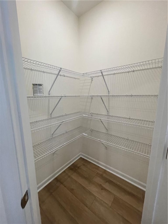 view of storage area