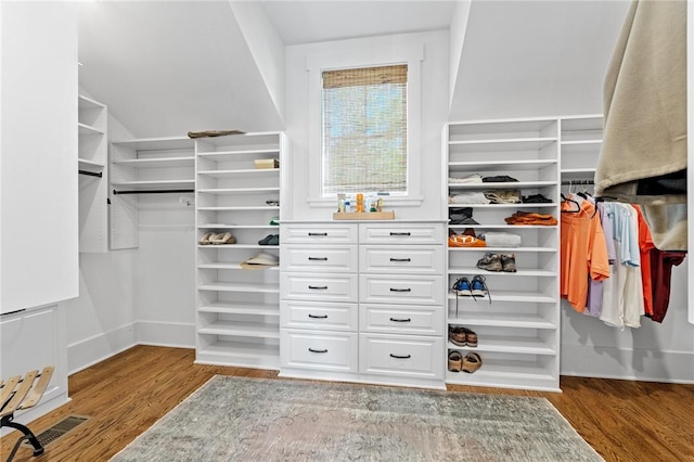 211 Quay Ct, Sunset, SC 29685 - walk in closet with wood finished floors and visible vents