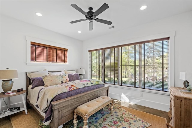 211 Quay Ct, Sunset, SC 29685 - bedroom featuring baseboards, recessed lighting, and multiple windows