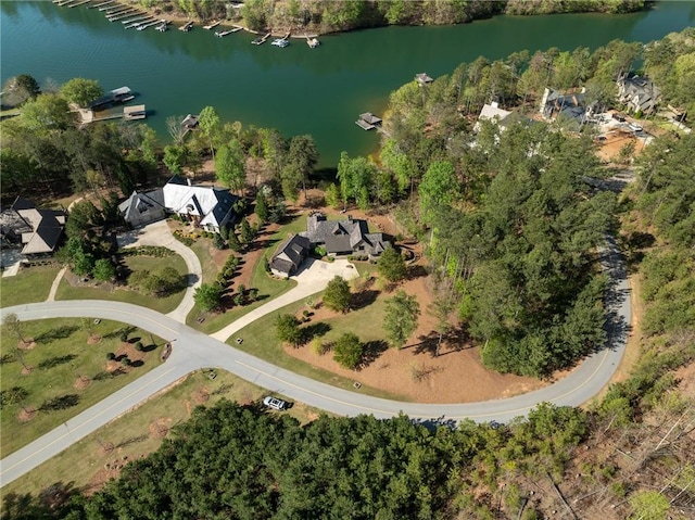 211 Quay Ct, Sunset, SC 29685 - drone / aerial view with a water view