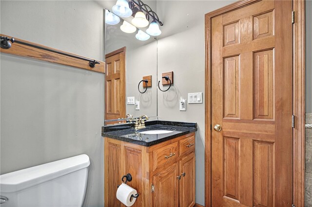 234 Chandlers Ferry Dr, Hartwell, GA 30643 - half bathroom with toilet and vanity