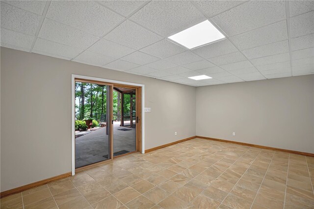 234 Chandlers Ferry Dr, Hartwell, GA 30643 - spare room featuring baseboards and a paneled ceiling