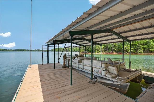 234 Chandlers Ferry Dr, Hartwell, GA 30643 - view of dock with boat lift and a water view