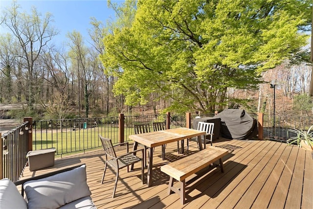 112 Briar Creek Ln, Anderson, SC 29621 - deck with a yard and outdoor dining space