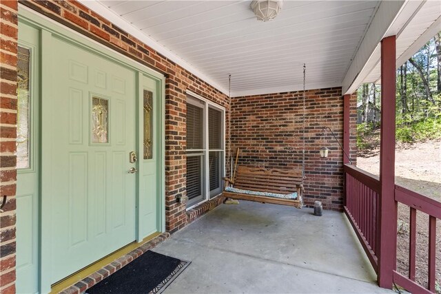 exterior space featuring a porch